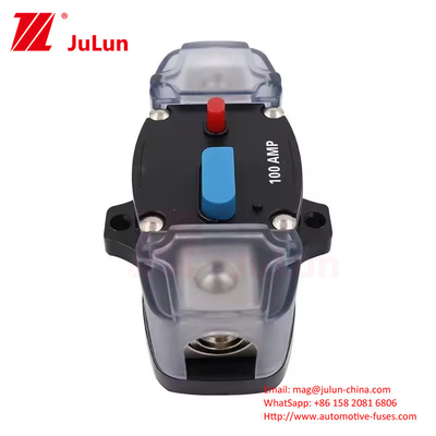 Automotive Marine Boat Overload Protector12-48 VDC 30A-300A Car Fuse Holder Stereo Terminal Inline Circuit Breaker